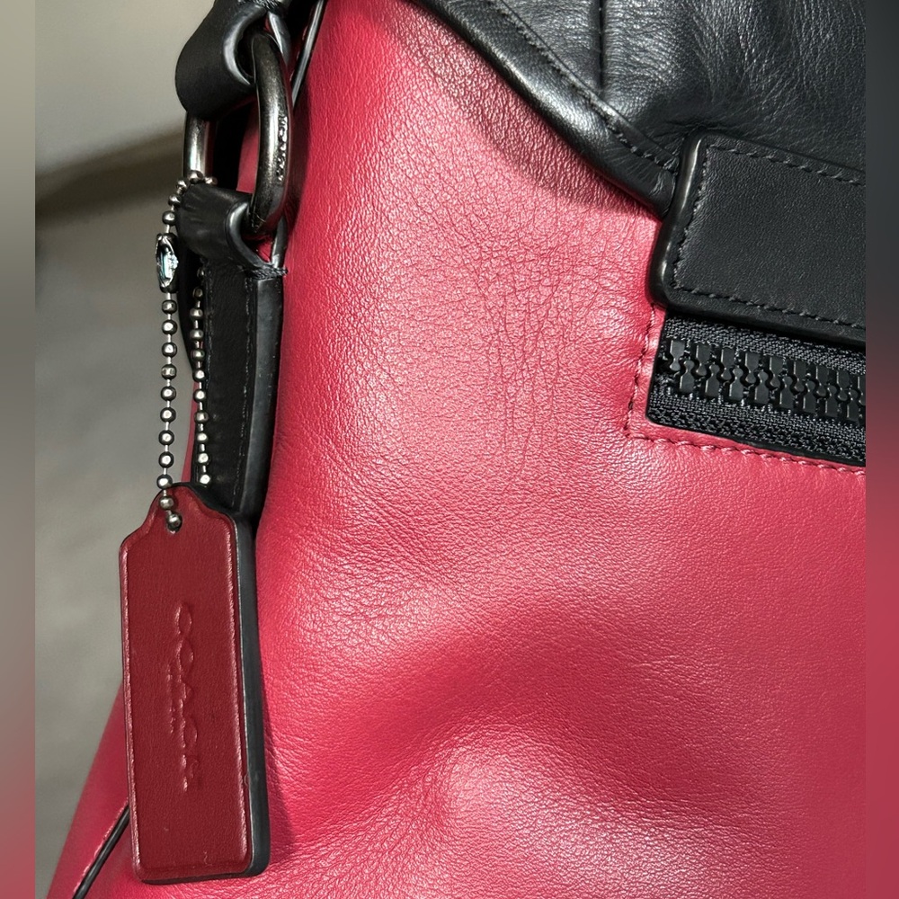 COACH Ranger Messenger Gender Neutral ColorBlock Leather & Signature C Canvas - Picture 7 of 14